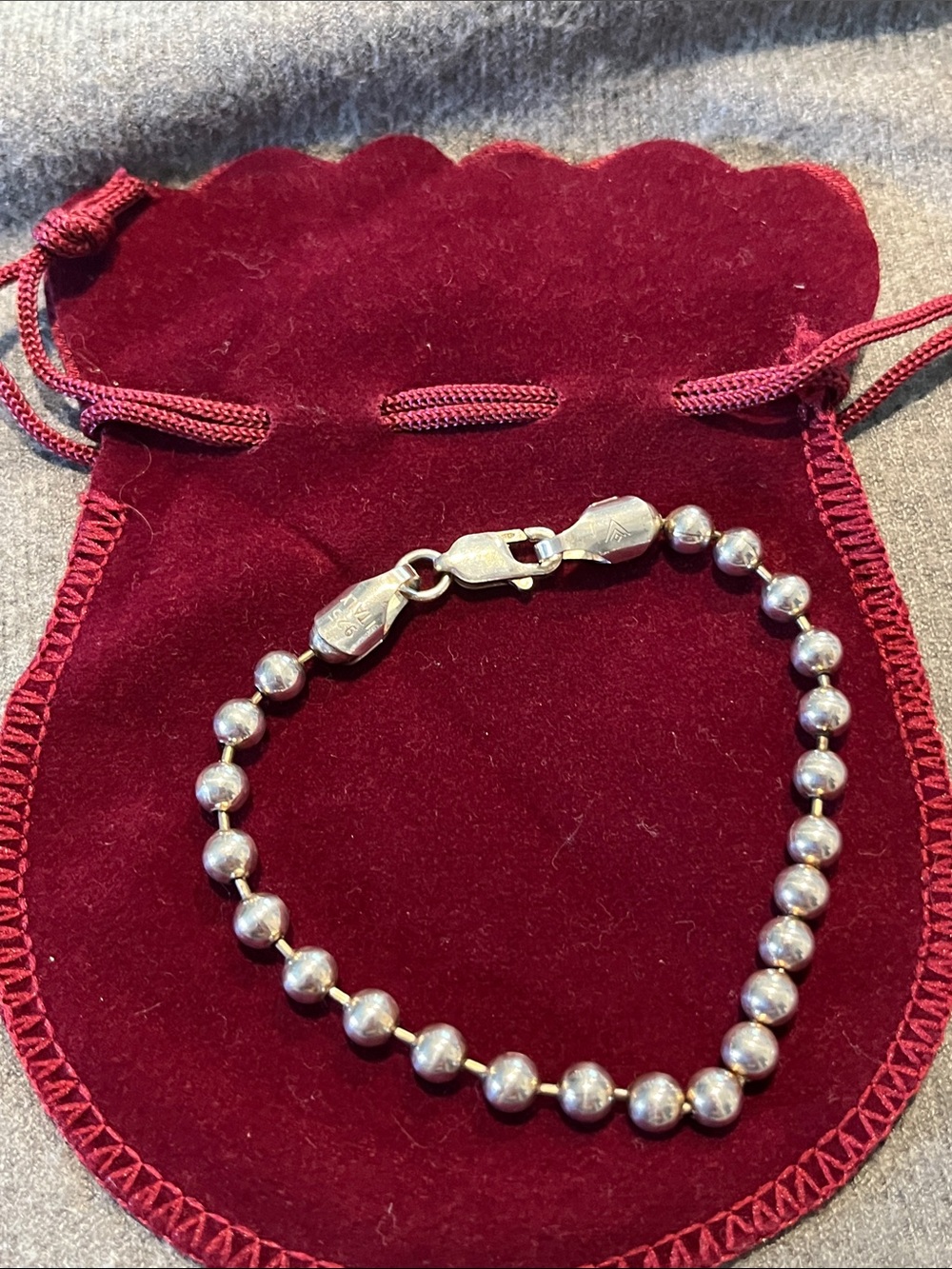 Silpada Sterling Ball Chain Bracelet